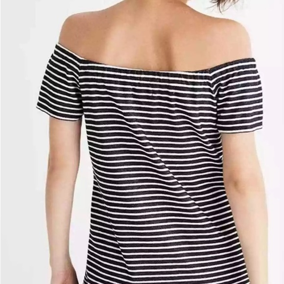 Madewell Striped Mini Dress SZ M - Picture 3 of 8